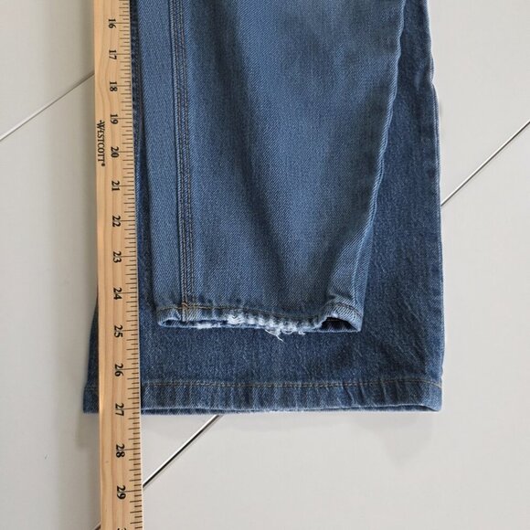 Old Navy Maternity Jean Women 10 / 10L Blue Taper High Rise Cropped Cotton Denim - Picture 7 of 16